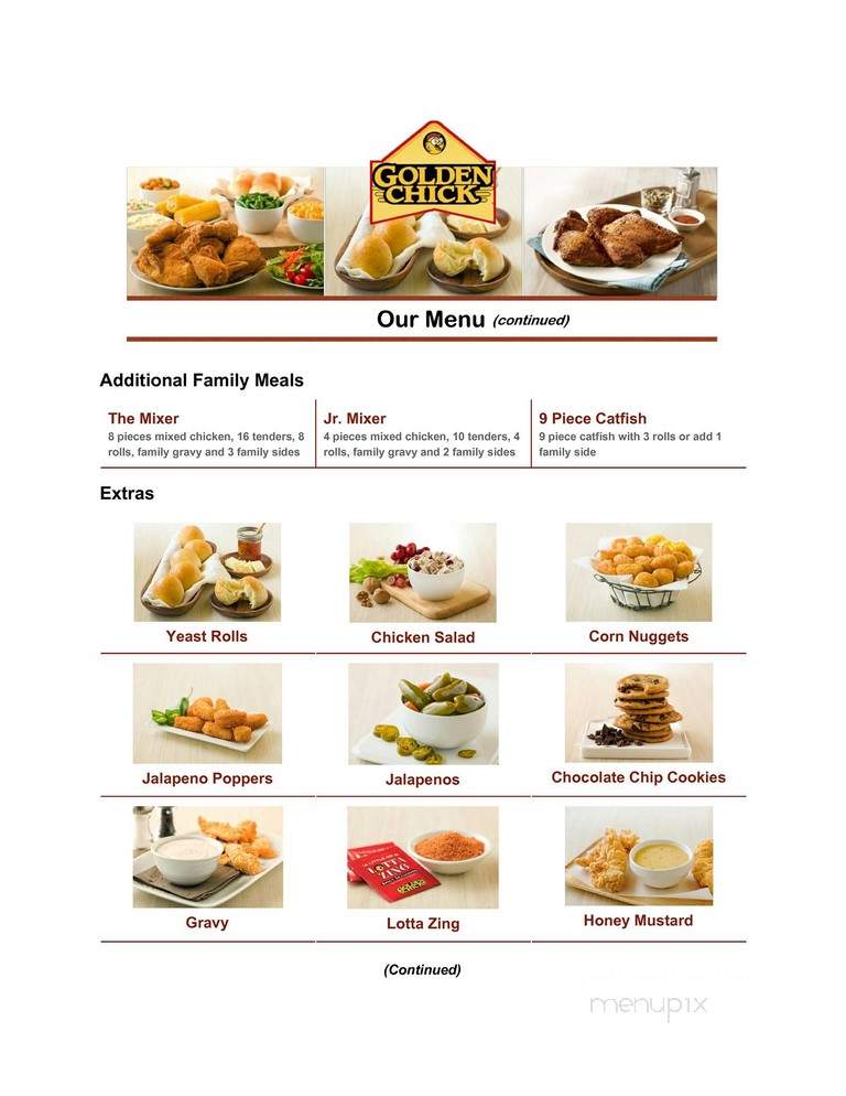 Golden Chick - Sumter, SC menu_pic
