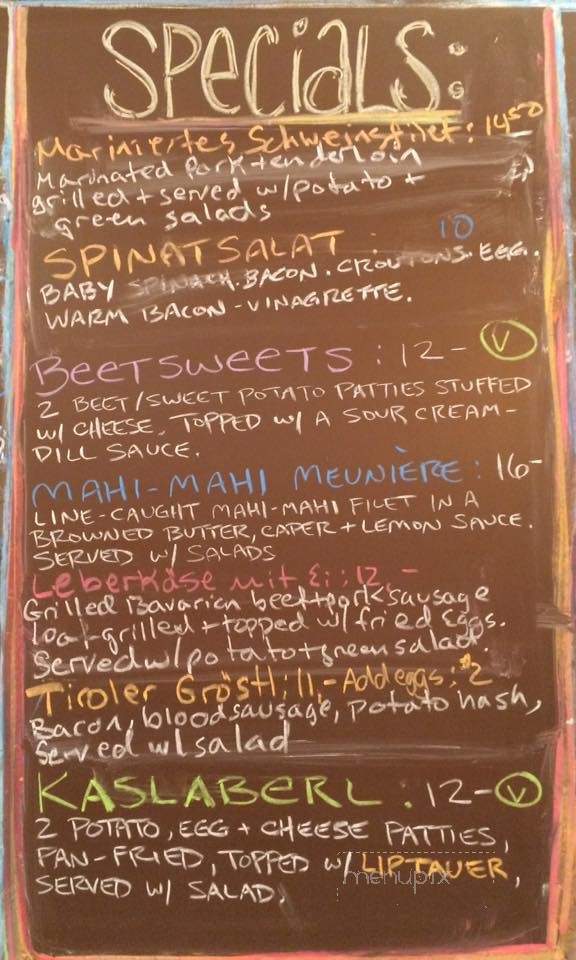 Herwig's Austrian Bistro - Flourtown, PA menu_pic