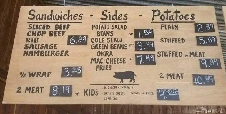Hill Country BBQ - Hemptead, TX menu_pic
