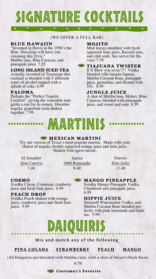 Iguana Joes - Humble, TX menu_pic