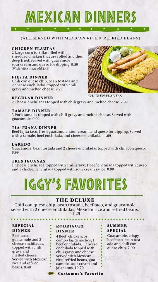 Iguana Joes - Humble, TX menu_pic