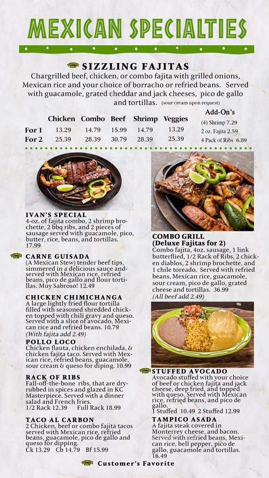 Iguana Joes - Humble, TX menu_pic