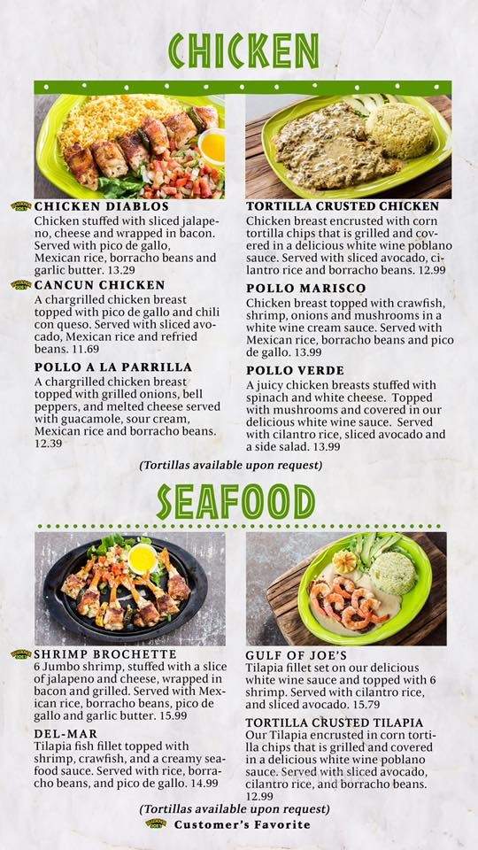 Iguana Joes - Humble, TX menu_pic