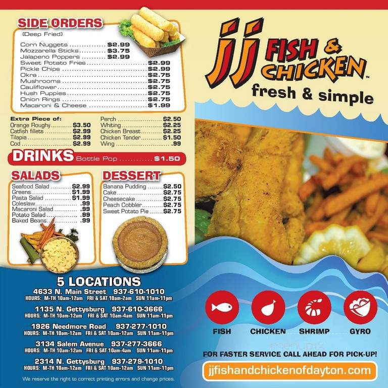 J & J Fish & Chicken - Dayton, OH
