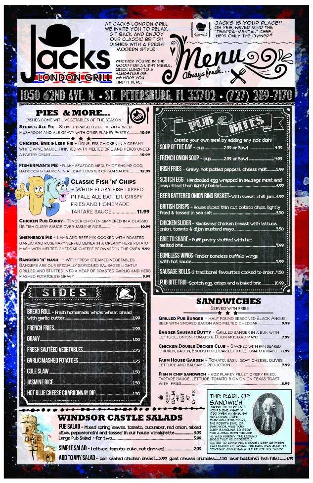 Jacks London Grill - St Petersburg, FL menu_pic
