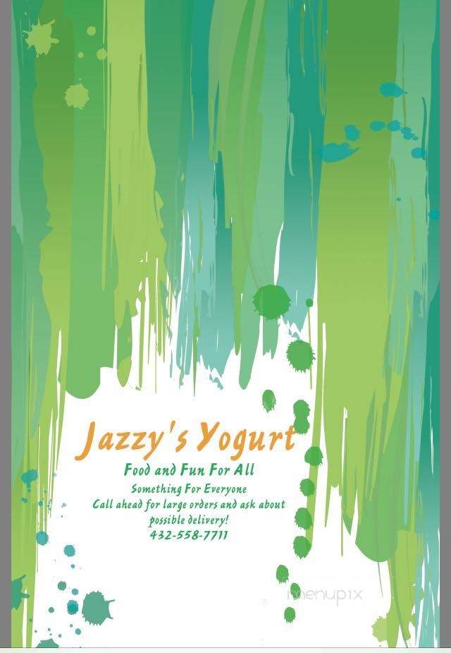 Jazzy's Yogurt - Crane, TX menu_pic