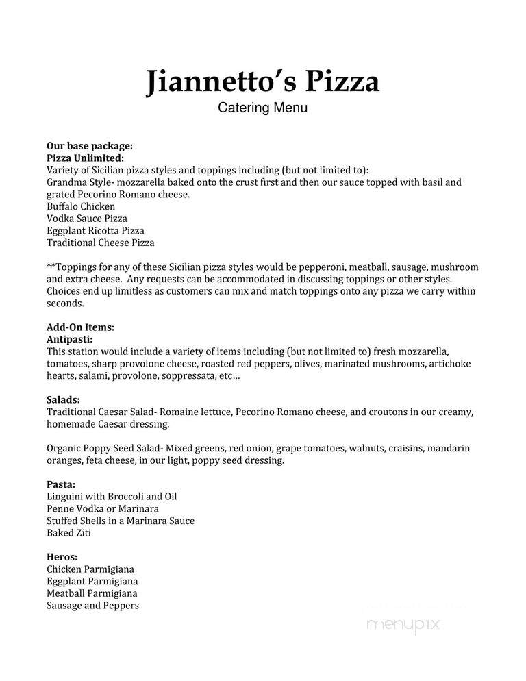 Jiannetto's Pizza - New York, NY