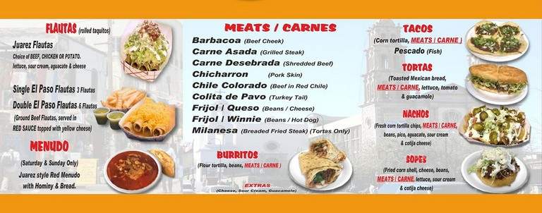 Juarez Border Food - Las Vegas, NV menu_pic