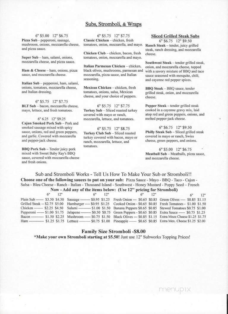 Knight's Pizza - Greenbrier, TN menu_pic