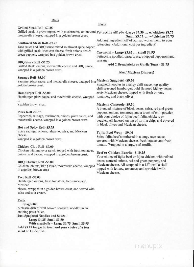 Knight's Pizza - Greenbrier, TN menu_pic