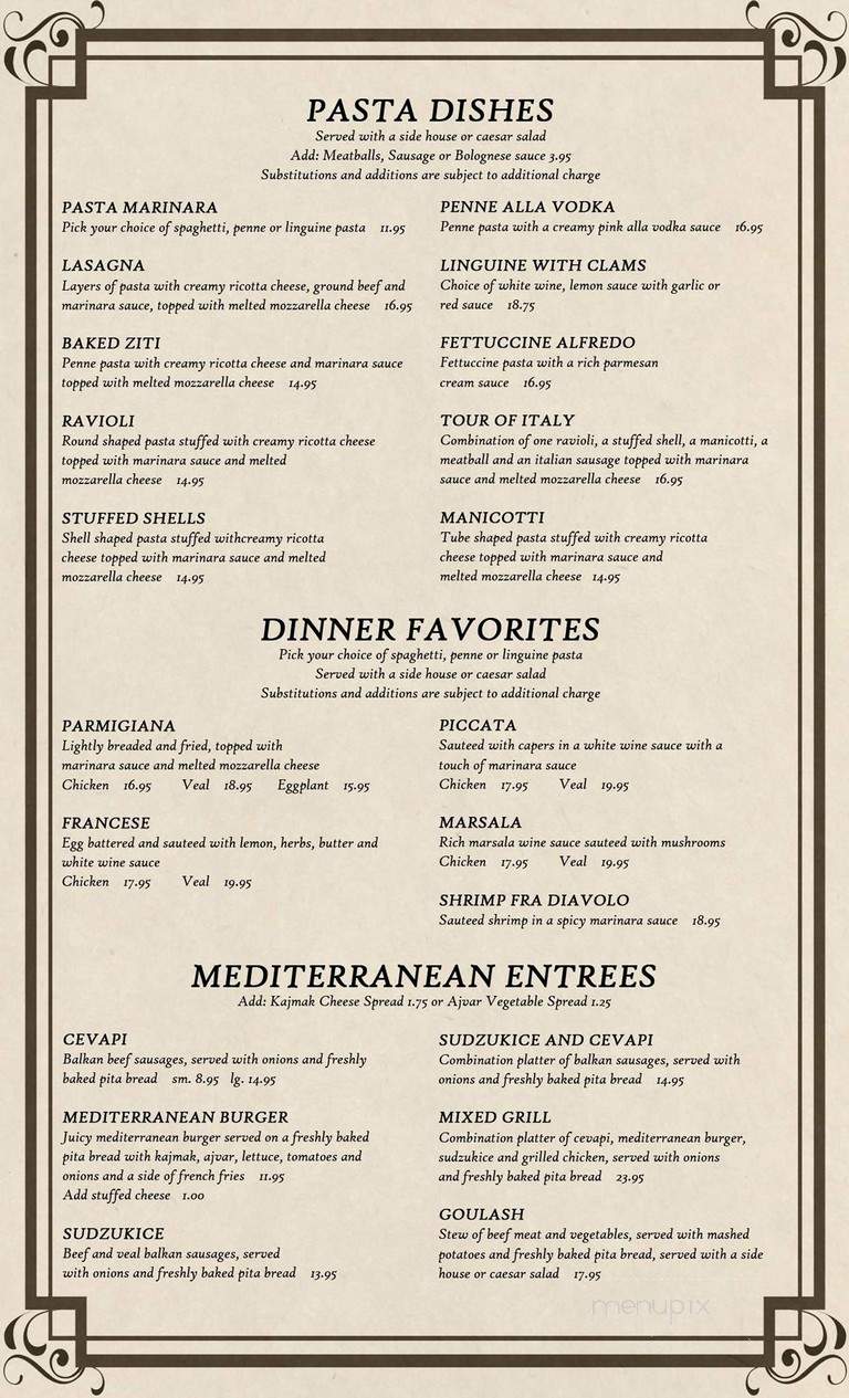 La Fontana Ristorante & Pizzeria - North Palm Beach, FL menu_pic
