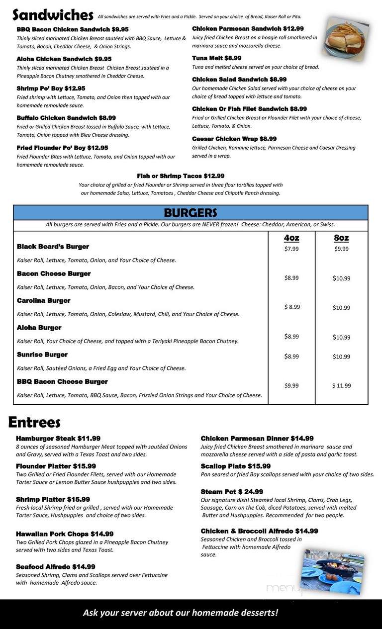 Landmark Cafe - Sneads Ferry, NC menu_pic