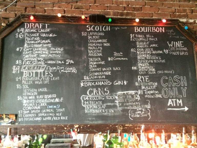Legion Bar - Brooklyn, NY menu_pic