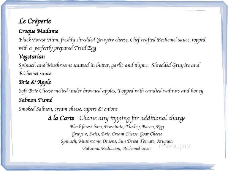 Leonidas Chocolate Cafe - Northbrook, IL menu_pic