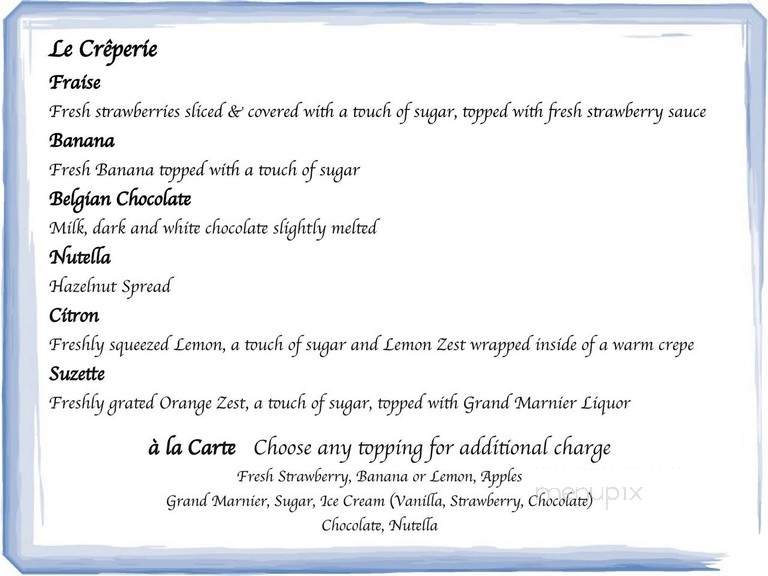 Leonidas Chocolate Cafe - Northbrook, IL menu_pic
