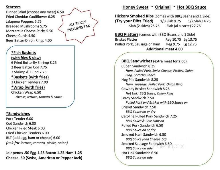 Leroy's - Pomona, KS menu_pic