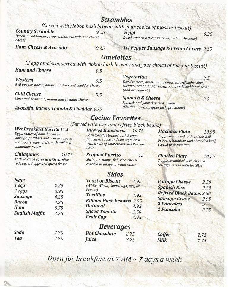 Mainstream Bar & Grill - Poway, CA menu_pic
