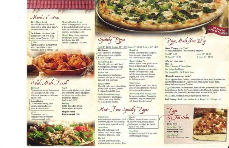 Mama Q's Pizza - Jacksonville, FL menu_pic