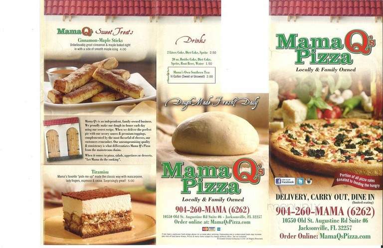 Mama Q's Pizza - Jacksonville, FL menu_pic