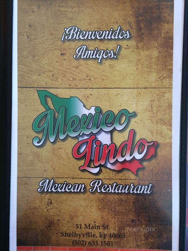 Mexico Lindo - Shelbyville, KY menu_pic
