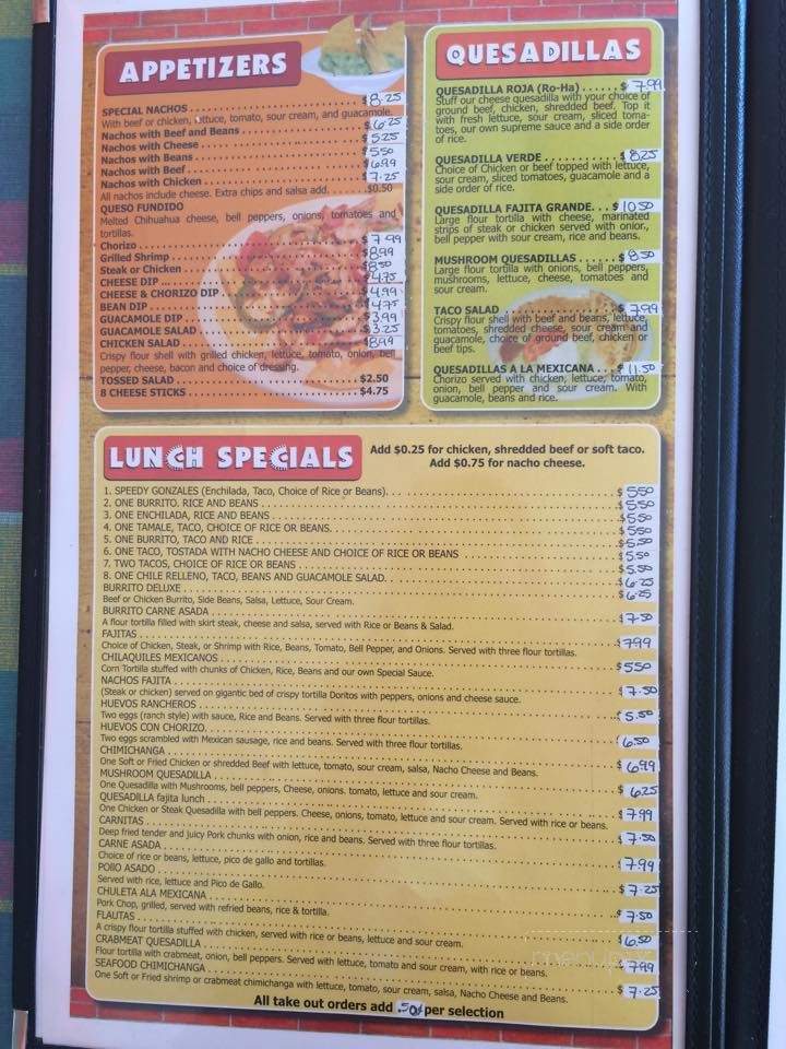 Mexico Lindo - Shelbyville, KY menu_pic