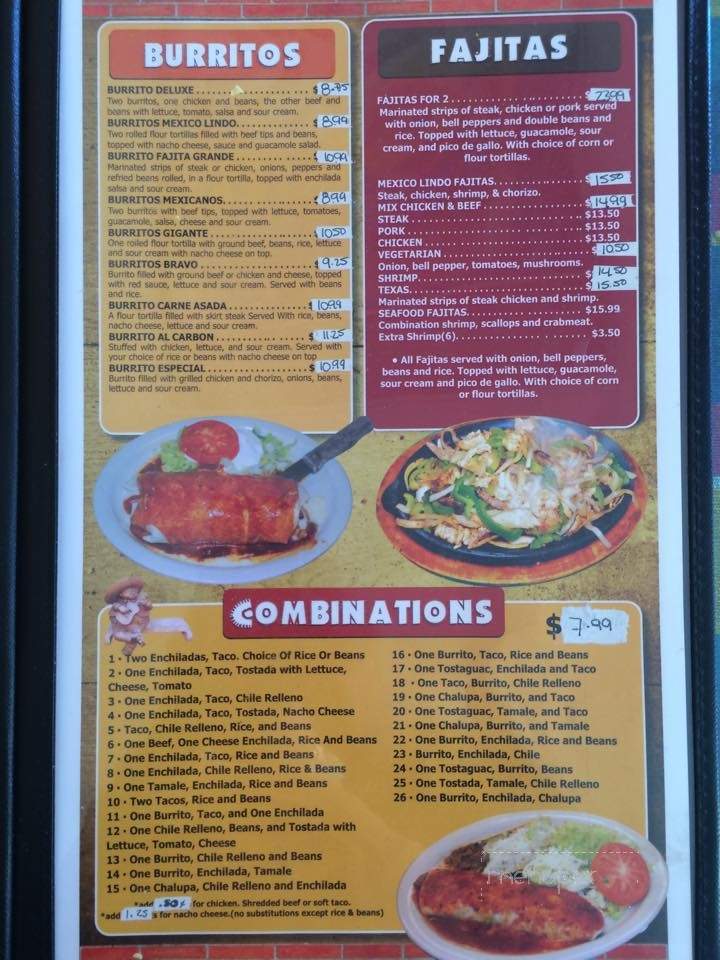 Mexico Lindo - Shelbyville, KY menu_pic