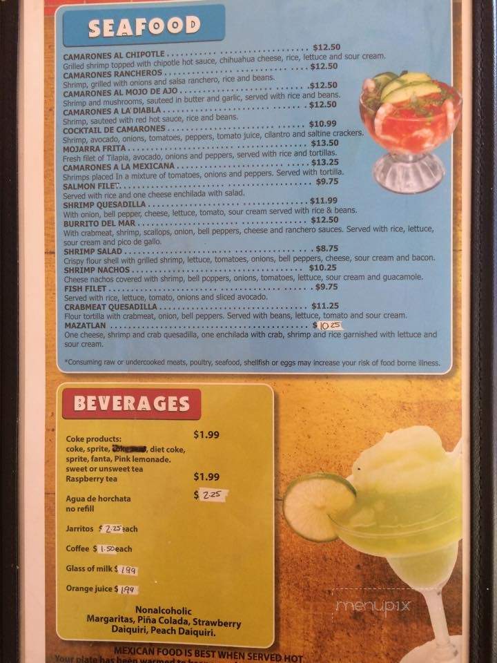 Mexico Lindo - Shelbyville, KY menu_pic