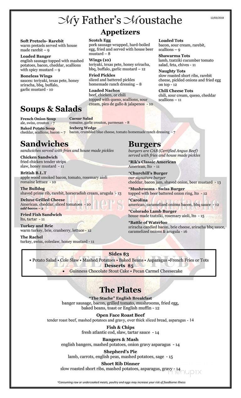 My Father's Moustache - Mount Pleasant, SC menu_pic