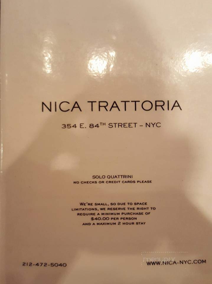 Nica Trattoria - New York, NY