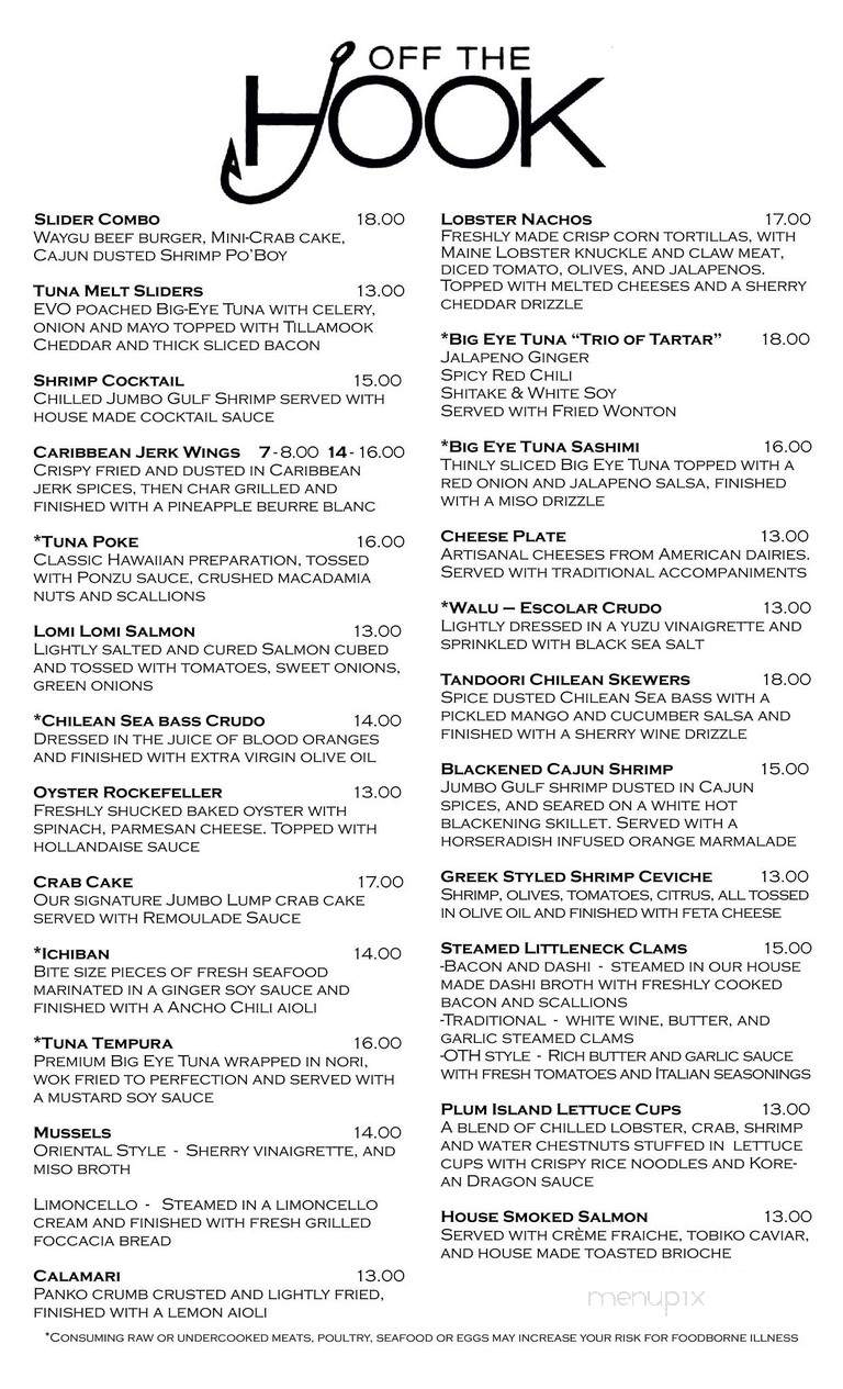 Off The Hook - Warrendale, PA menu_pic