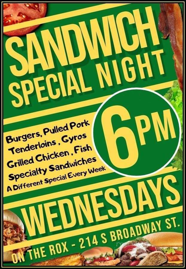 On The Rox - Seymour, IN menu_pic