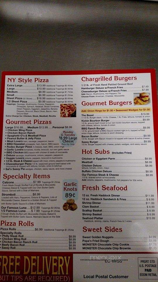 Papa's Too! - Syracuse, NY menu_pic