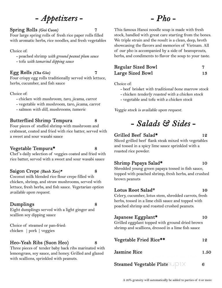 Pasteur - Chicago, IL menu_pic