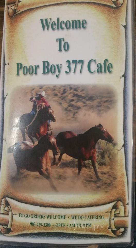 Poor Boy 377 Cafe - Collinsville, TX