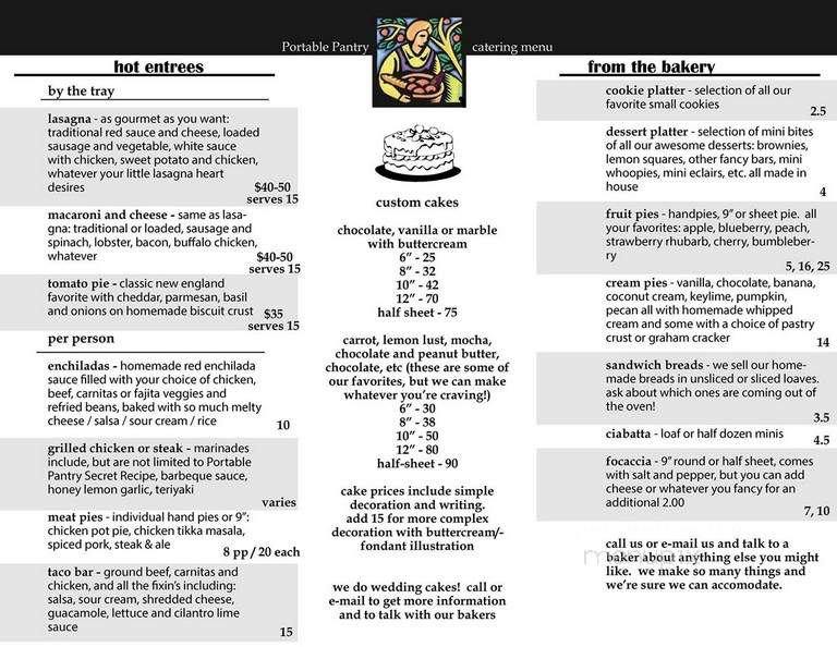 Portable Pantry - Dover, NH menu_pic