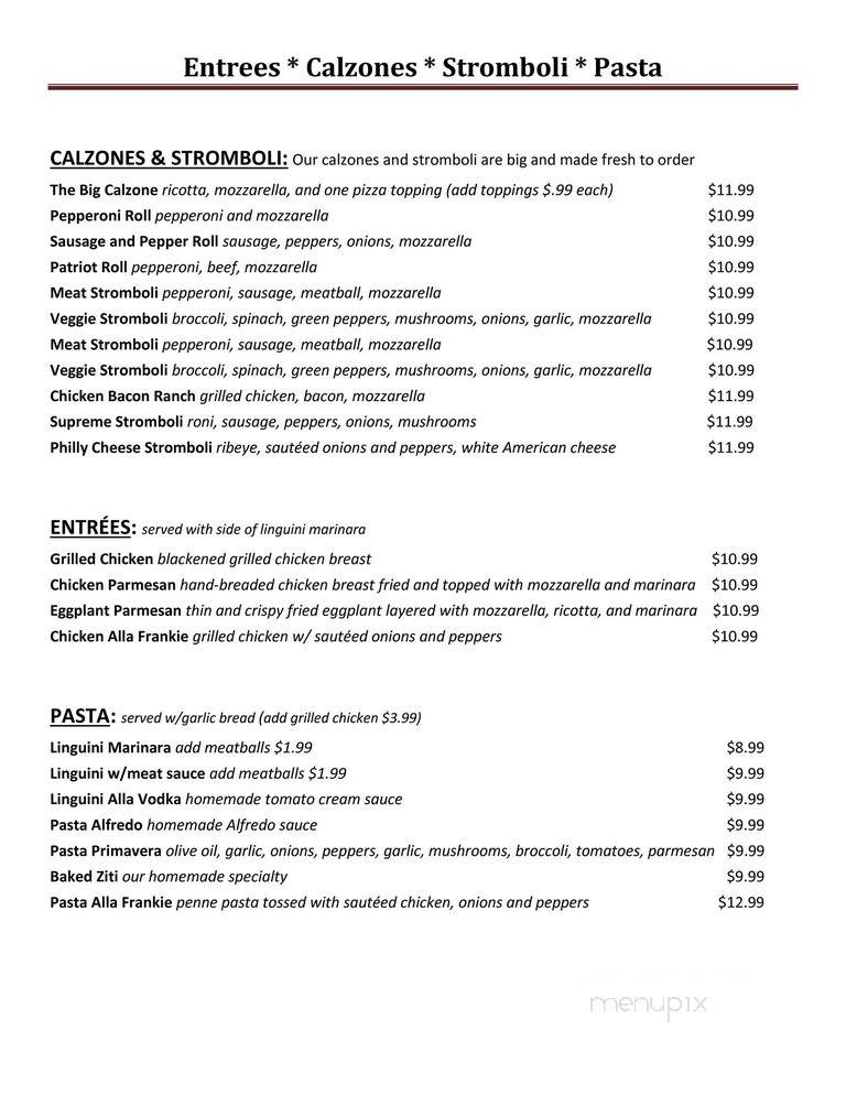 Raider Pizza and Wings - Fort Myers, FL menu_pic