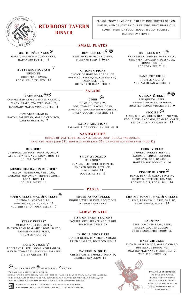 Red Roost Tavern - Cincinnati, OH menu_pic