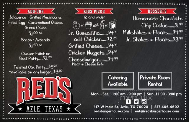 Reds (Burger House) - Azle, TX