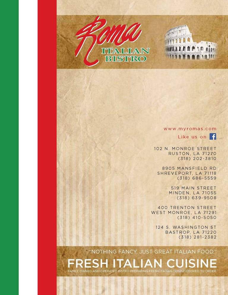 Roma Italian Bistro - Shreveport, LA