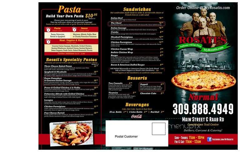 Rosati's Pizza-Normal - Normal, IL menu_pic
