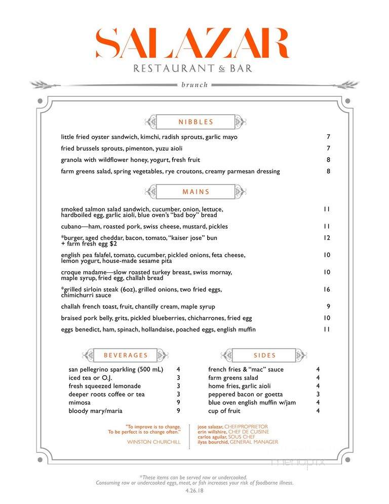 Salazar Restaurant & Bar - Cincinnati, OH