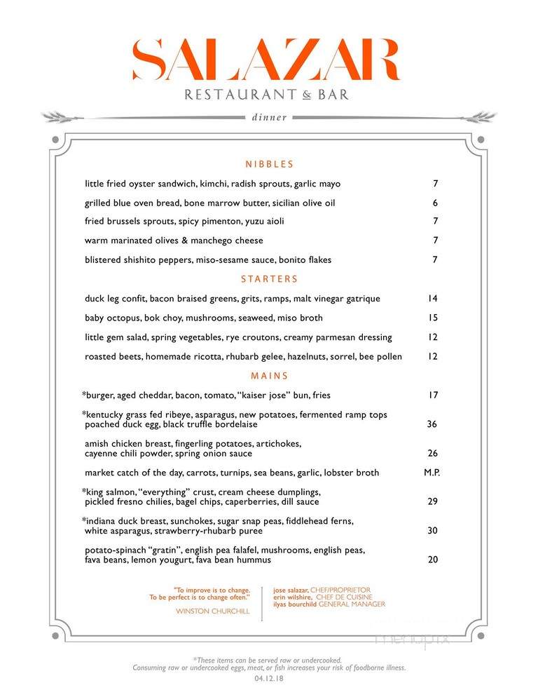 Salazar Restaurant & Bar - Cincinnati, OH