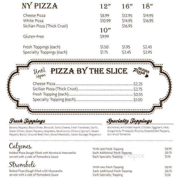 Santino's NY Pizza and Pasta - Woodstock, GA menu_pic