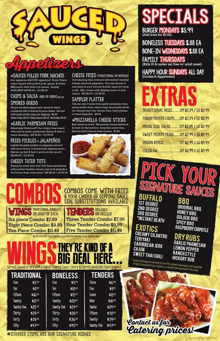 Sauced Texas Kitchen - Allen, TX menu_pic