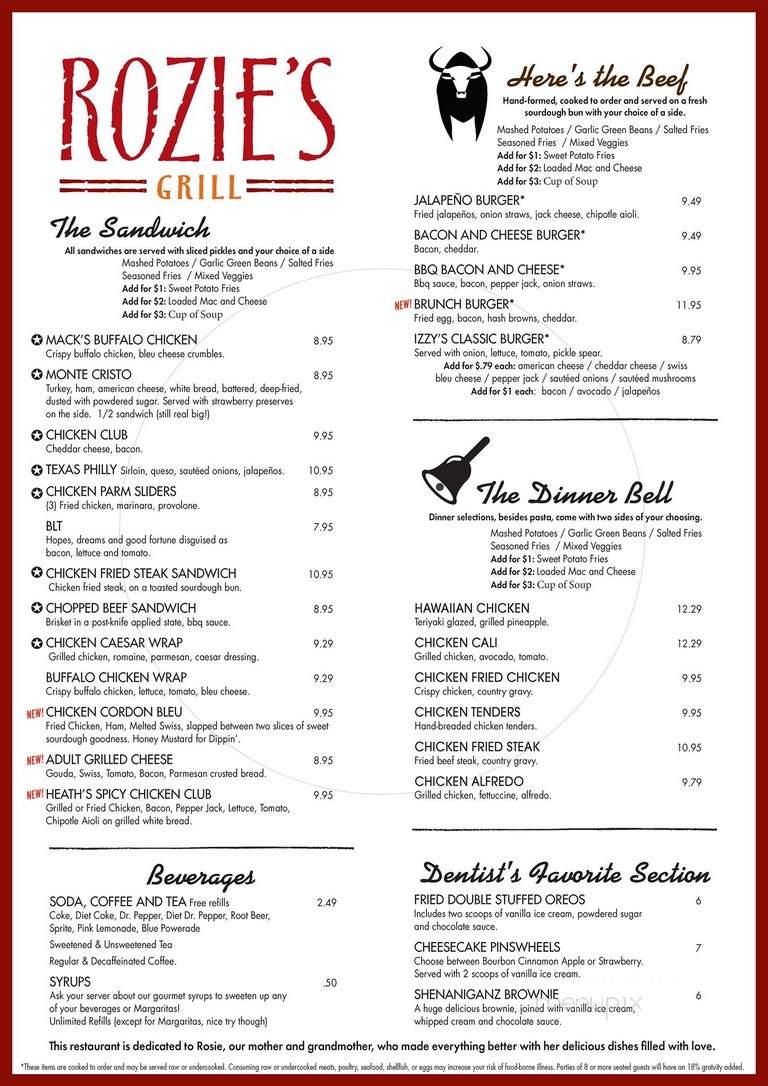 Shenaniganz - Garland, TX menu_pic