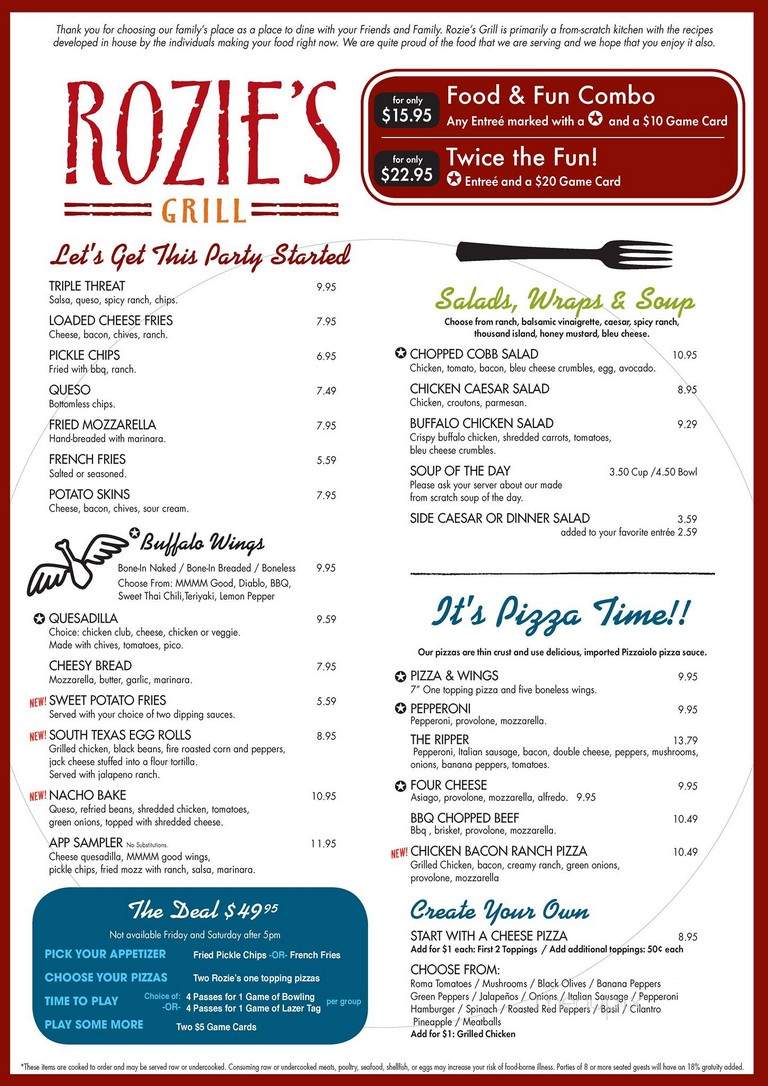 Shenaniganz - Garland, TX menu_pic