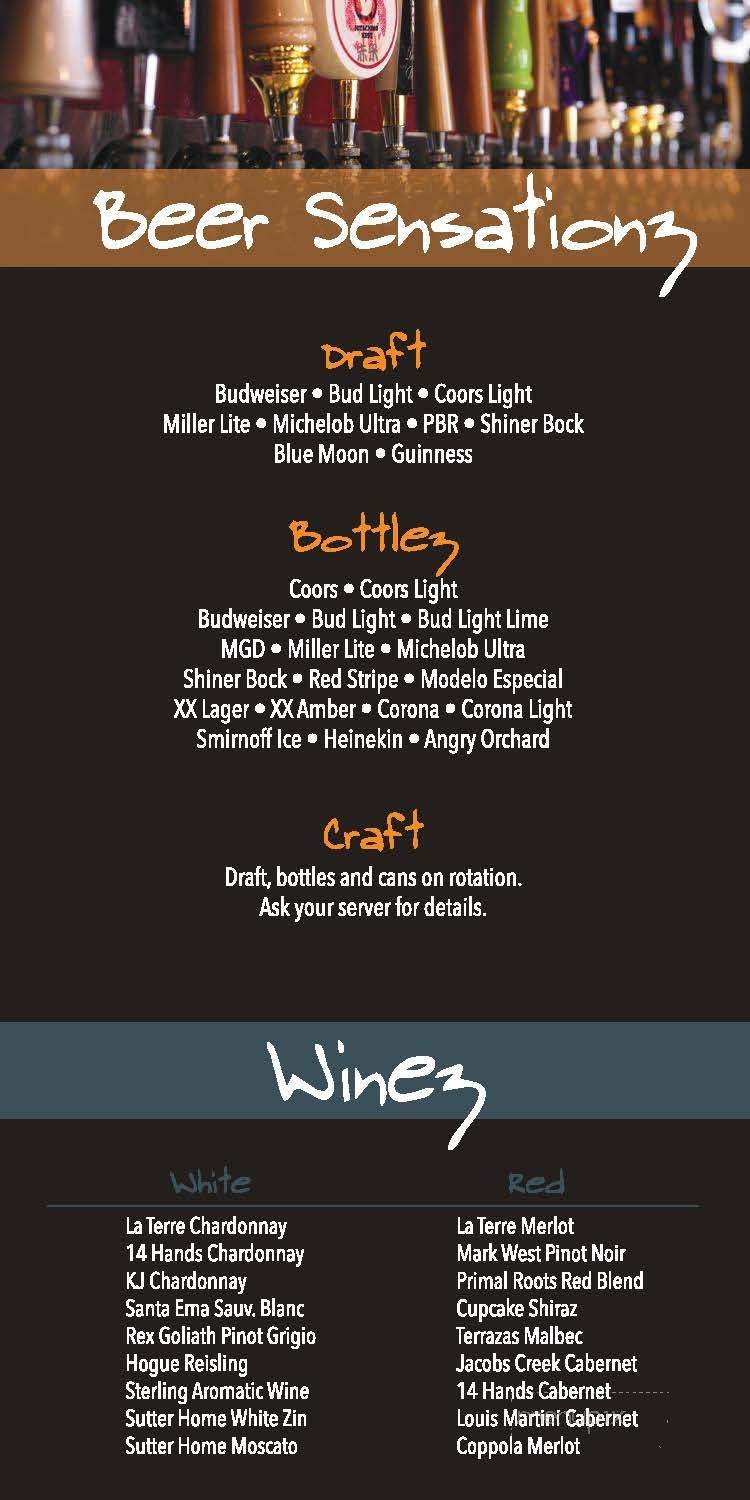 Shenaniganz - Garland, TX menu_pic