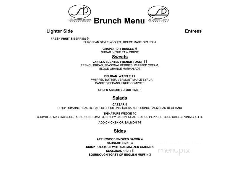 Southern Prime Steakhouse - Southern Pines, NC menu_pic