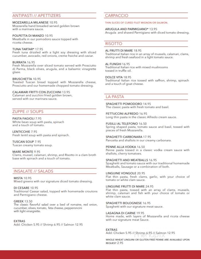 Spaghettino - Miami, FL menu_pic