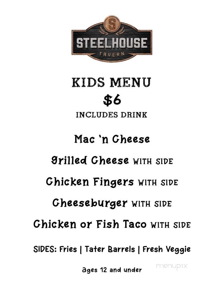 STEELHOUSE Tavern - Troy, MI menu_pic
